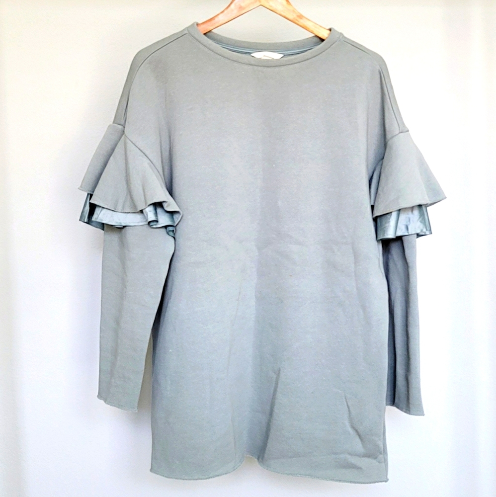 H&M fleece Green Dress size small